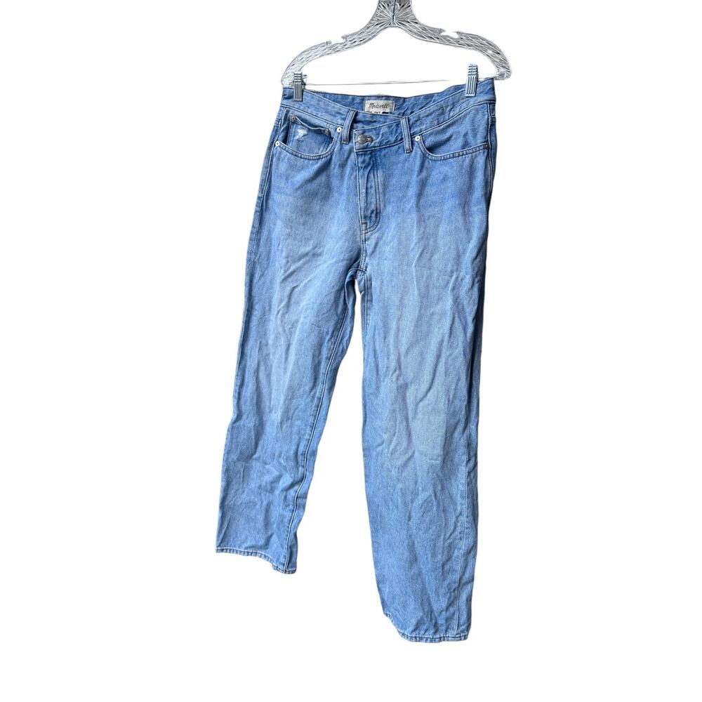 madewell curvy low-slung straight jeans sevilla wash: no689 crosstab edition 28 - Picture 4 of 10